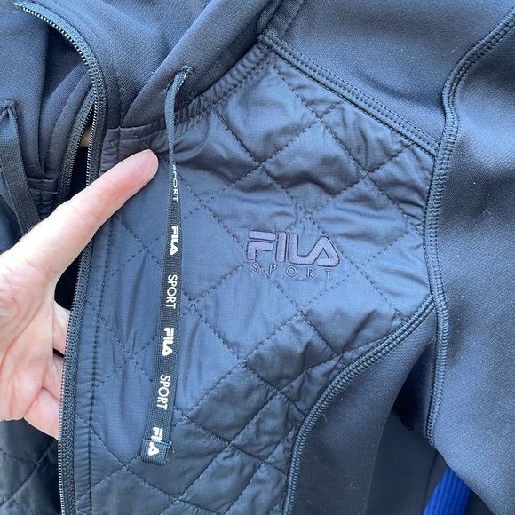 Fila heatgear hooded quilted athletic jacket - Picture 1 of 11